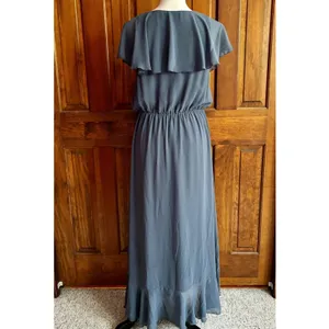 Show Me Your Mumu Dress Women’s Size XL Blue Chiffon Ruffle Bridesmaid Prom thumbnail 5