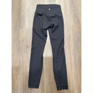 Lululemon Wunder Train High Rise Tights Womens Size 2 25‎ Black thumbnail 3