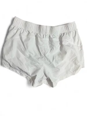 Women's White Sleep & Lounge Shorts with Elastic Waist thumbnail 2