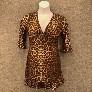 Missguided‎ Leopard Babydoll Dress Brown 10 thumbnail 2
