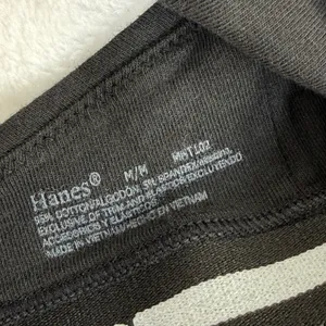 Hanes Womens Cotton Spandex Triangle Bralette 2 Pack‎ Black Tan M thumbnail 5