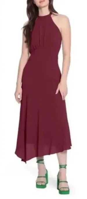 NWOT -Donna Morgan Crêpe Halter Dress size 6 thumbnail 1