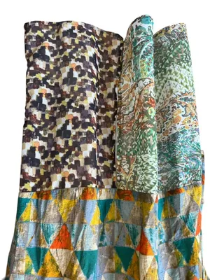 John Mark Tunic Blouse Bird Jungle Print Collared Long Sleeve Button Down Tunic thumbnail 9