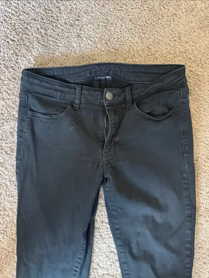 American Eagle Outfitters Black Skinny Jeans - High Rise Stretch / K7 thumbnail 2