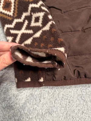 Lauren Ralph Lauren ACTIVE fleece puffer Aztec print brown small thumbnail 5