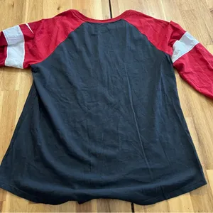 Nike NFL San Francisco 49ers Raglan Tee Red Black Women’s Large thumbnail 4