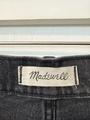 Madewell The 90s Straight Jeans Size 26 Camplin Black High Rise Utility‎ Grunge thumbnail 6