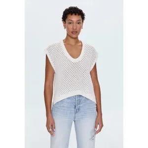 Pistola Beck Open Knit Cream Sweater Size Small thumbnail 4