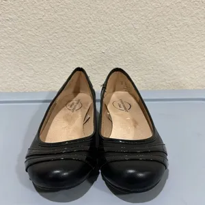 Simply Comfort Life Stride Black Slip On Wedges thumbnail 2