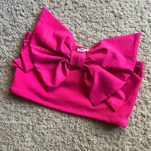 Zara Vibrant Pink Bow Bandeau Top thumbnail 3