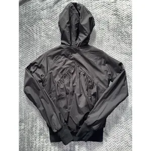 Lululemon Womens Swell Reversible Hooded Jacket Gray Black Full‎ Zip Hoodie Sz 4 thumbnail 6