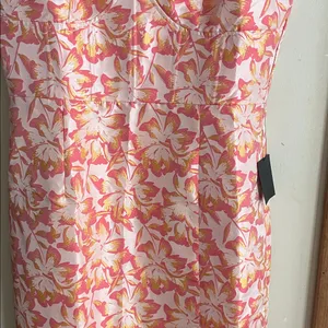 LULUS Darling Celebration Coral Pink Floral Ruffled Trumpet Midi Dress thumbnail 6