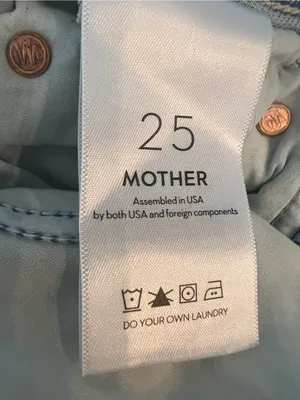 MOTHER Superior High Waisted Rider Skimp Jeans Blue Straight Size 25 thumbnail 11