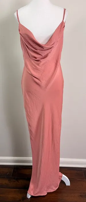 Michael Costello x REVOLVE Rose Cowl Neck Open Back Maxi Dress Small thumbnail 1