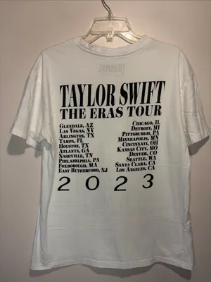 Taylor Swift The Eras Tour 2023 T-Shirt Official Merch Tour Dates Size M thumbnail 3