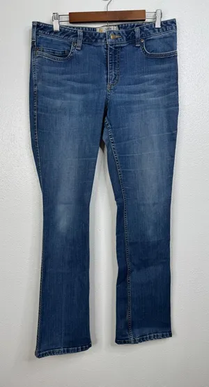 Carhartt Womens Slim Fit Bootcut Jeans Medium‎ Wash Denim Size 12 Regular 102736 thumbnail 1