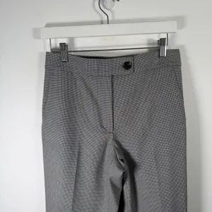 Ann Taylor The High Rise Madison Trousers Gray Houndstooth Career Women Size 2 thumbnail 3