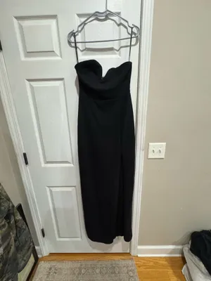 Lulus Dress Maxi Black Strapless thumbnail 2
