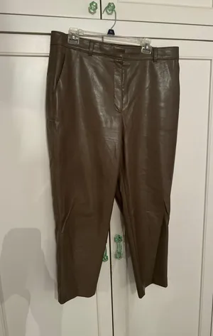 Babaton Leather Aritzia Vegan Pants thumbnail 1
