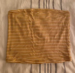 American Eagle Yellow Striped Tube Top thumbnail 3