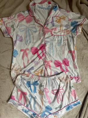 Women’s Pajama Set White Size M thumbnail 1