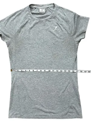 Gymshark Vital Seamless Athletic Short Sleeve Logo T-Shirt Gray Medium thumbnail 9
