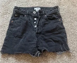 Black Denim Shorts H&M thumbnail 1