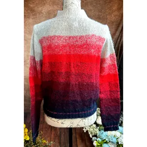 Red Ombre Long Sleeve Mock Neck Soft American Eagle Outfitters Sweater size M thumbnail 11