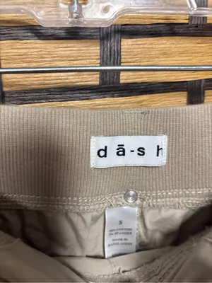 Dash Kate khaki Bermuda shorts size small Tan thumbnail 6