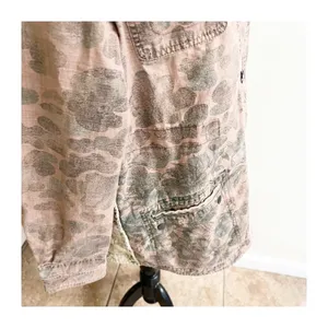 Anthropologie Hei Hei Jacket Womens Camo Multi Button Front Hooded Utility Large thumbnail 7