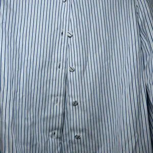 NWT Madewell Puff-Sleeve Button-Up Shirt blue white striped women's s nautical thumbnail 4