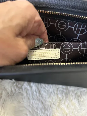 Henri Bendel Black Saffiano Leather Clutch thumbnail 9