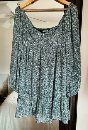 Abercrombie Green Printed Dress thumbnail 2