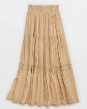 Aerie Crochet The Day Maxi Skirt thumbnail 1