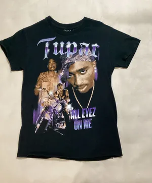 Tupac Urban Outfitters All Eyez On Me Hip-Hop T-Shirt S thumbnail 1