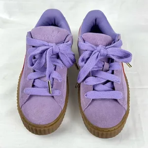 PUMA x FENTY Creeper Phatty Suede Sneakers Sz 6 Purple thumbnail 2