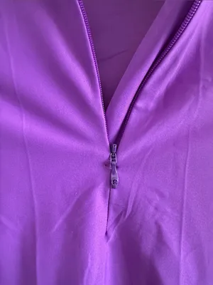 Purple Lululemon cropped nylon quarter zip thumbnail 3
