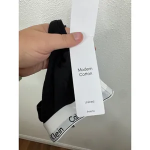 Calvin Klein Modern Cotton Unlined Bralette Black White‎ F3785 Womens Small thumbnail 5