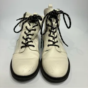 Bare traps Amysue white combat boots zip up women’s‎ size 7.5 punk casual thumbnail 3