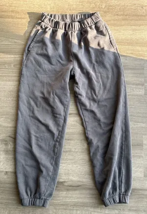 Hollister adjustable rise fleece jogger grey sweatpants thumbnail 1