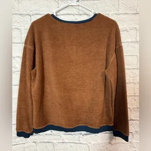 Patagonia Women's Shearling Crew in the "Beer Bottle Brown, Medium thumbnail 2