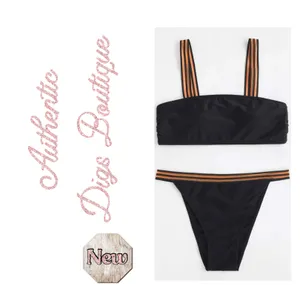 Boutique Two Piece Black Bikini Set thumbnail 2