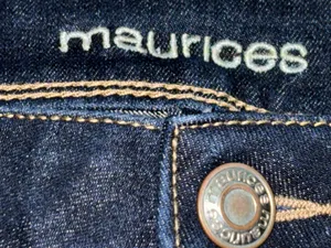 Maurices Jeans Women's Size 12 Regular Dark Wash Skinny Taper Leg Embroidered thumbnail 7