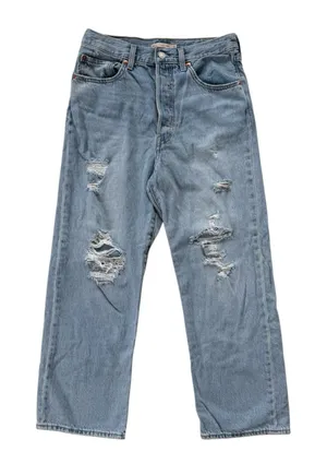 Levi’s Distressed Ribcage Straight Ankle Jeans size 30 thumbnail 1