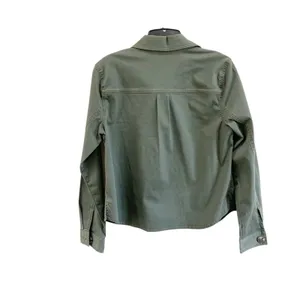 CAbi Green Utility Cotton‎ Jacket Small Minimalist Military Style Streetwear thumbnail 2