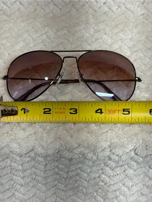 Rivanchy Aviator Sunglasses Brown Gradient Lens Metal Frame‎ Retro Vibe thumbnail 8