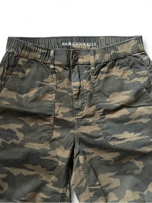 American Eagle AE Ex-boyfriend Camo Casual Pants Green Utility Women’s Sz Small thumbnail 7