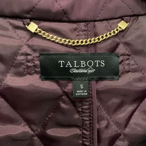 Talbots Winter Jacket Size Small Deep Plum Quilted‎ Lightweight Coat thumbnail 2