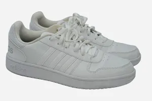 Adidas Womens Size 11‎ Hoops 2.0 B42096 White Casual Shoes Sneakers thumbnail 1