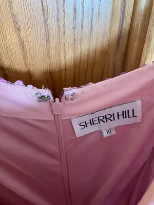 Sherri Hill Pink Two Piece Prom Dress thumbnail 6